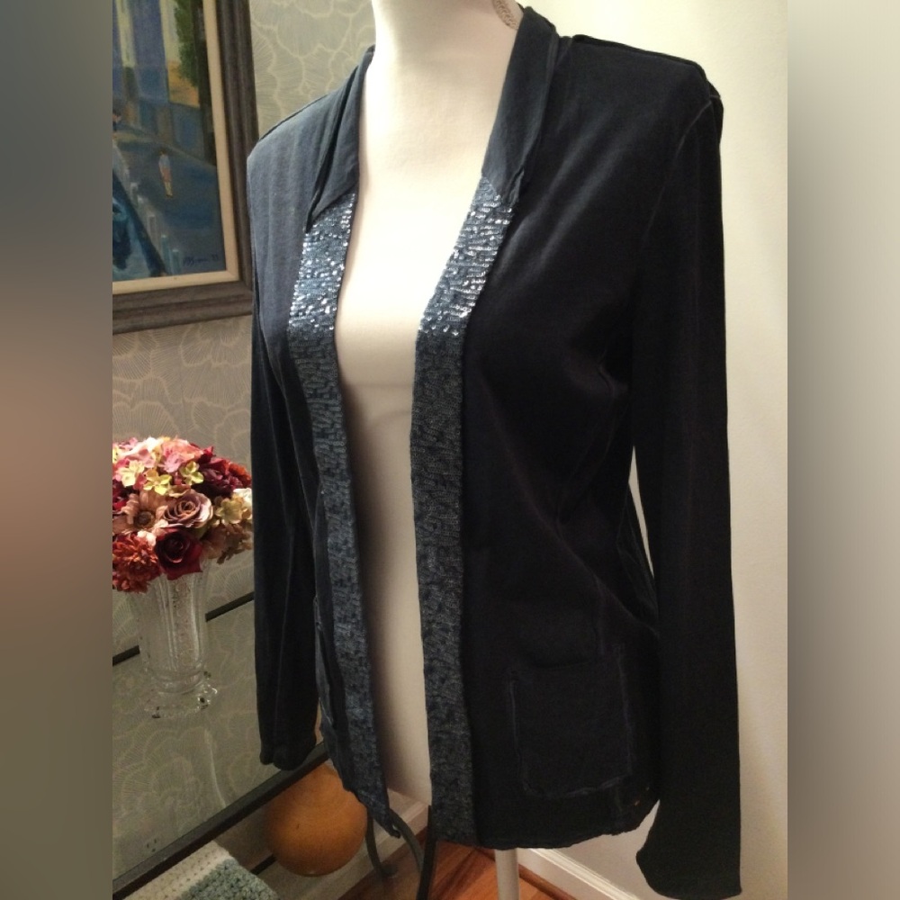 PRICE DROP! Hugo Boss Sequined Trim Cardigan